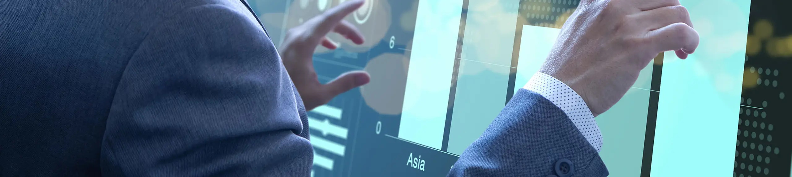 Man looking at online investment Man looking at online investment