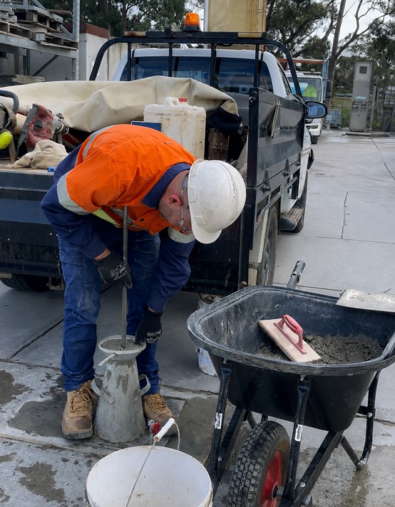 Joe concrete testing