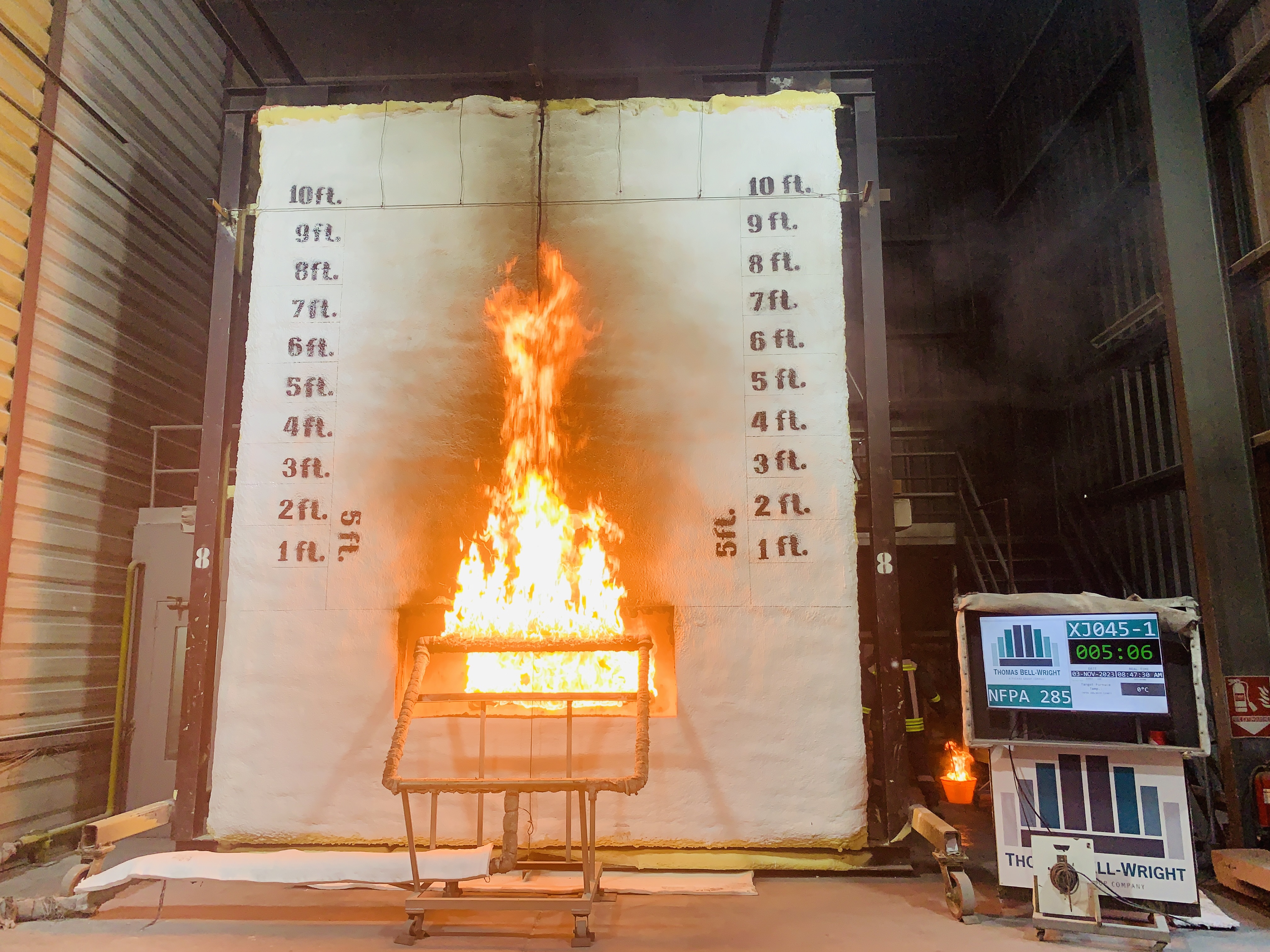 NFPA 285 Testing at Thomas Bell-Wright